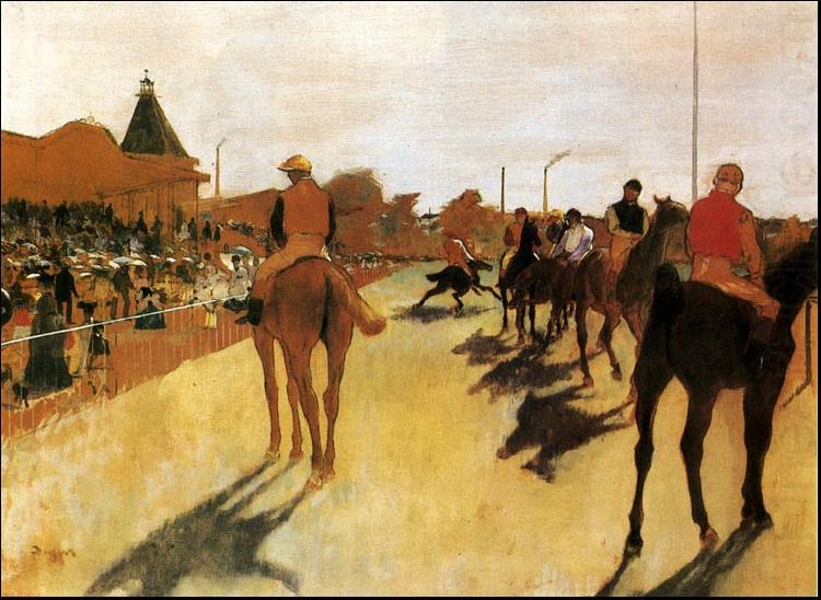 Edgar Degas Horses Before the Stands china oil painting image